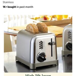 Cuisinart Silver Stainless 2-Slice Toaster